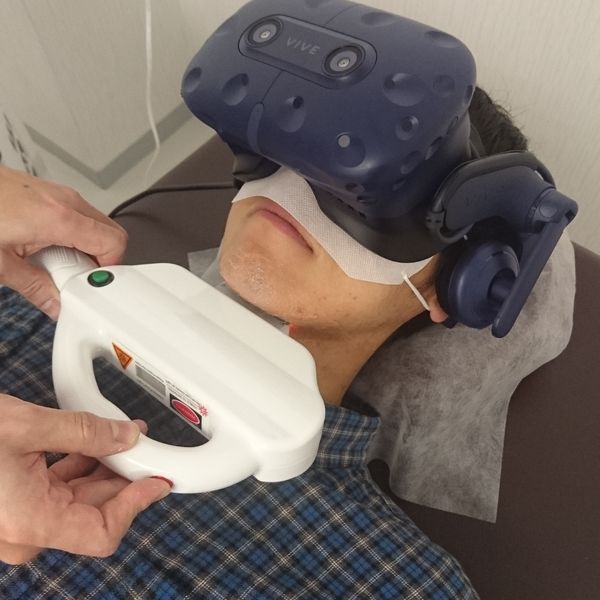 世界初の脱毛施術中にＶＲを楽しめるメンズ脱毛サロン　ＶＲ脱毛